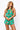 SAMPLE - Green/Blue Plaid Rhinestone Football Tie Front Tank and Shorts Set