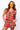 SAMPLE - Red/Black/White Plaid Rhinestone Football Tie Front Tank and Shorts Set