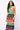 SAMPLE - Purple & Orange Colorblock Football Icon Knit Midi Dress