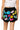 Sample Black Multi Smiley Face Knit Shorts