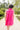 Hot Pink Checker Pailette Collar Dress
