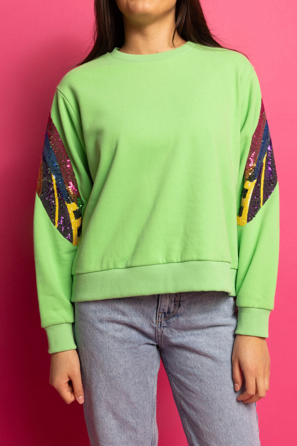 SAMPLE APPLE GREEN DRAGONFLY BACK SWEATSHIRT