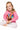 Kids Pink Rainbow Flower Turkey Sweatshirt