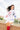White USA Stripe Patch Stars Mock Neck Sweatshirt