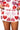 White Multi Rhinestone Hearts Cotton Short
