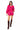 Sample Hot Pink Multi Lip Kiss Cotton Tie Up Long Sleeve Top and Short Set