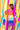 Kids Sequin Sleeve Rainbow Tiered Dress