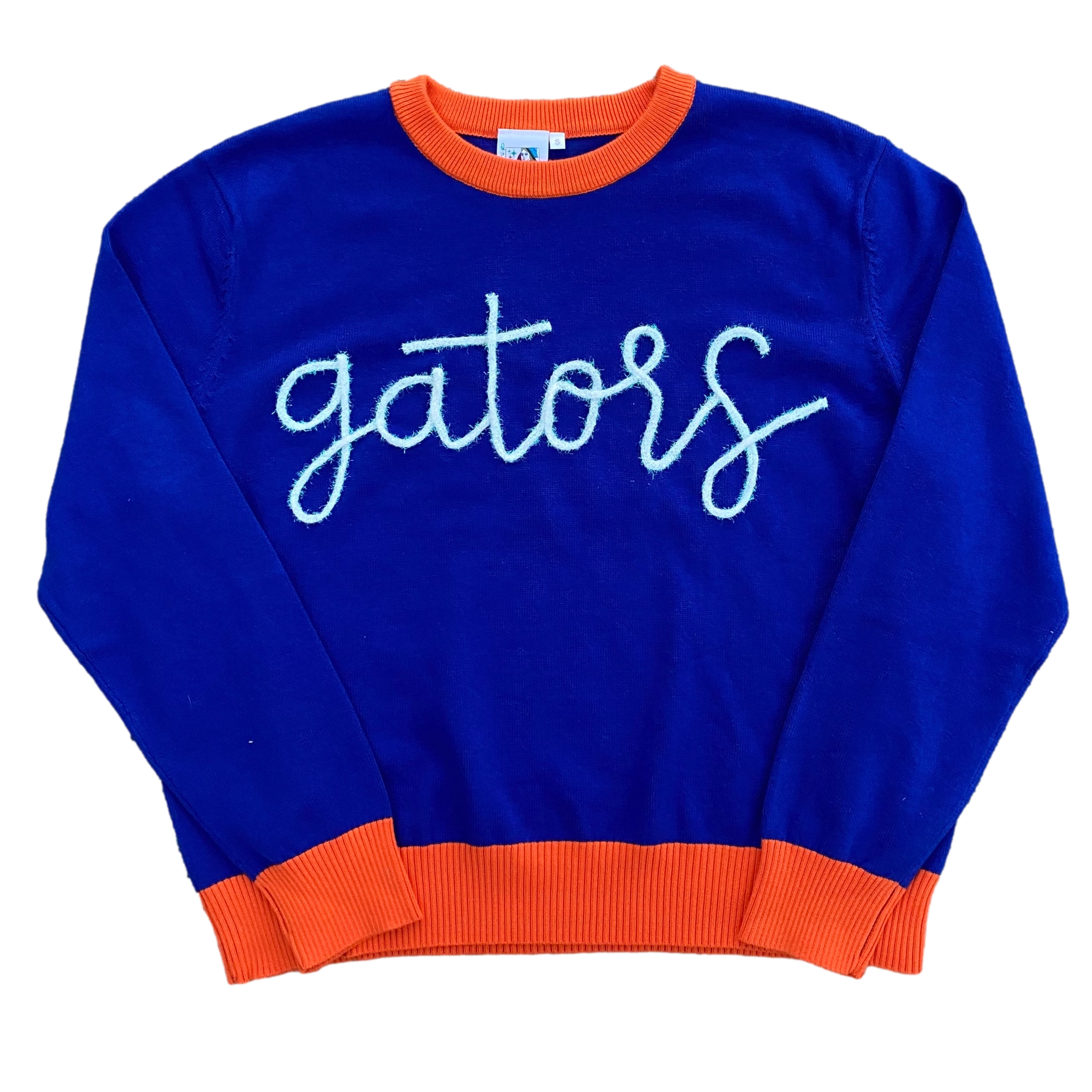 Glitter Script "Gators" Long Sleeve Sweater - Licensed