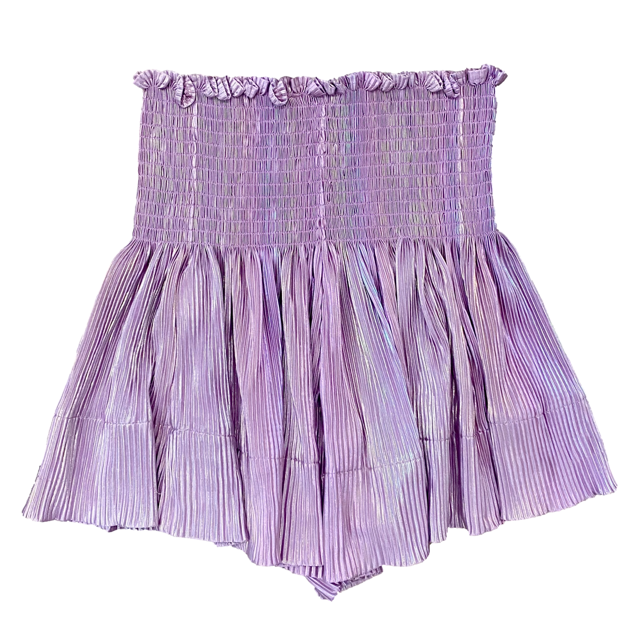 Lavender Pleat Swing Short