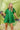 Green Tinsel Sequin Sleeve Dress